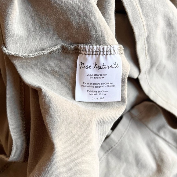 Rose Maternité Maternity Tan Long Sleeve Dress Size Medium - Picture 5 of 5